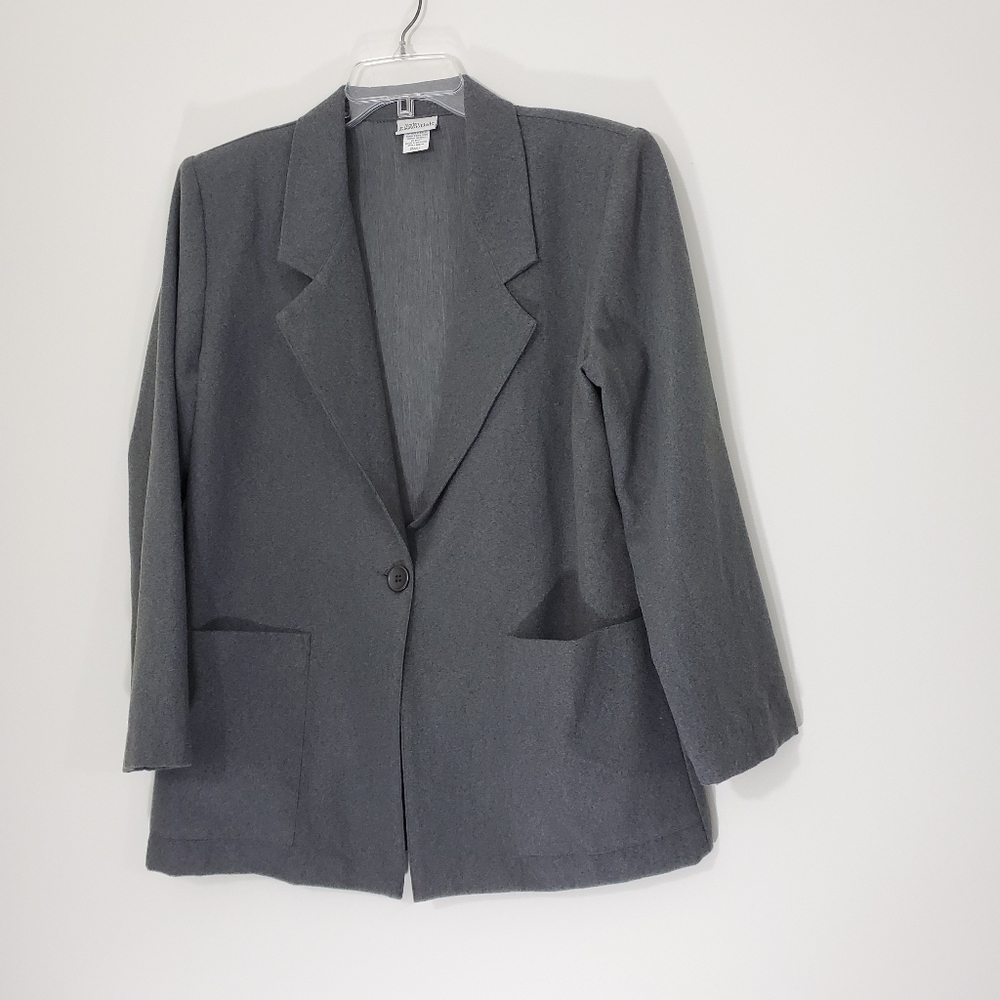 Modern Essentials Gray Blazer, Size Small